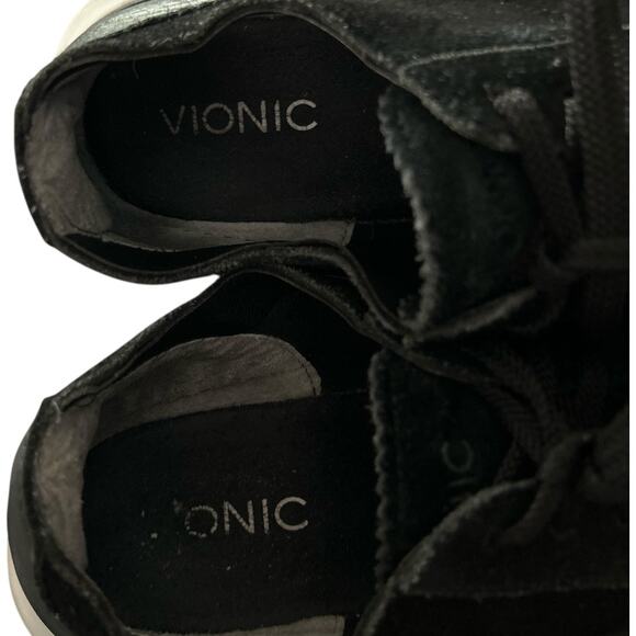 Vionic 355 Taylor Walking Shoe Women's 8 Suede Sneaker Orthotic Arch Support - Picture 4 of 6